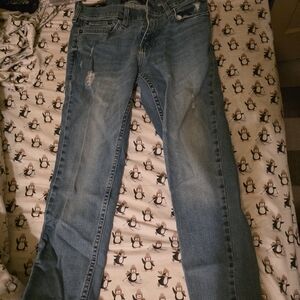 Hollister Men' Straight Leg Blue Jeans